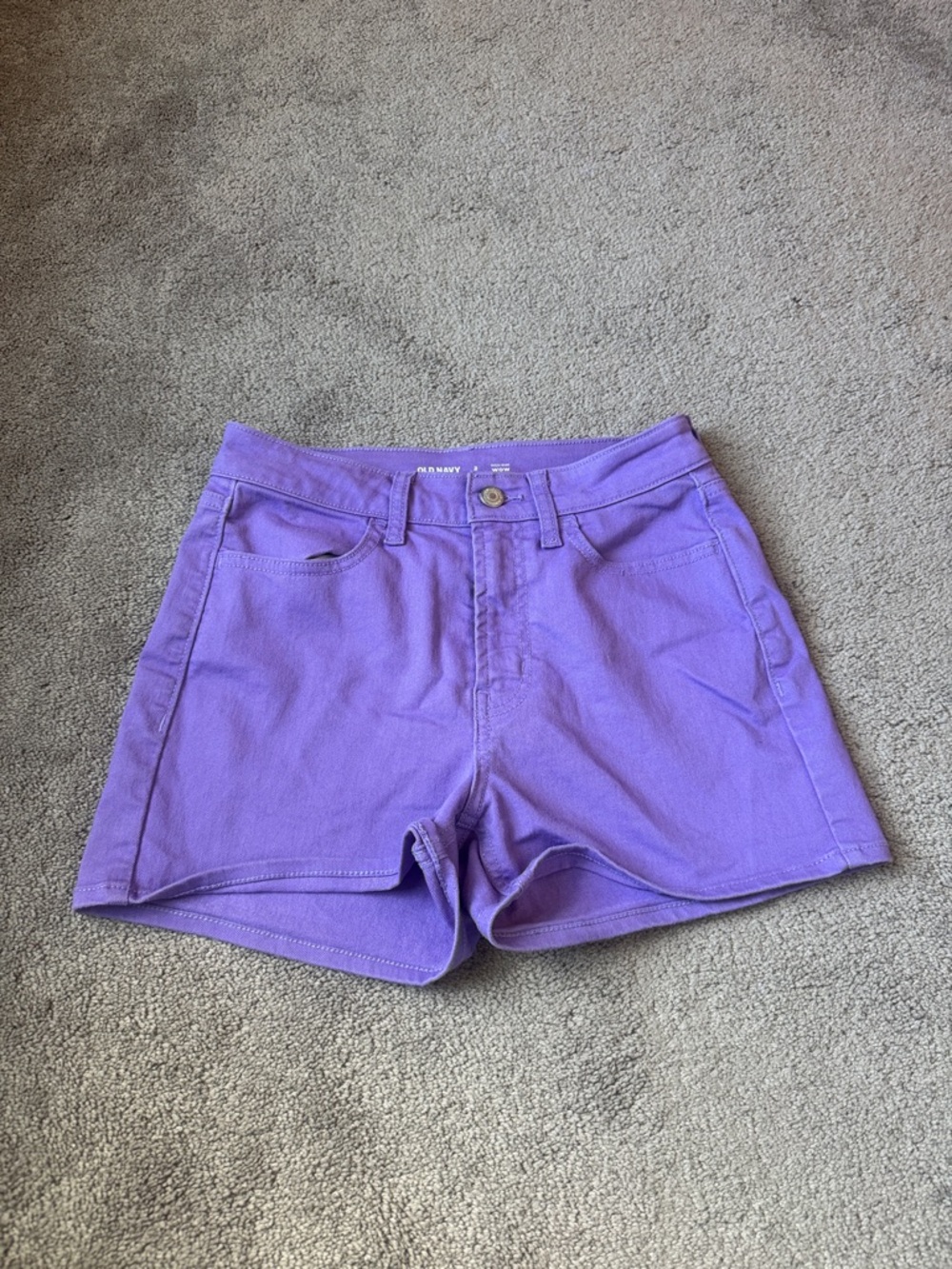 Old Navy Wow Shorts SIZE 2 Purple High Rise Casual Summer Stretch